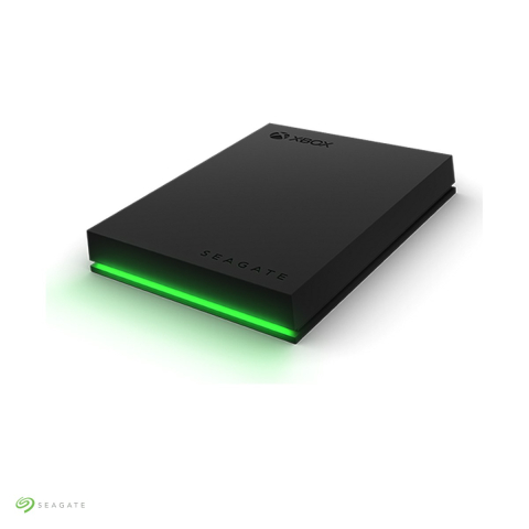 Hard disk extern portabil Seagate Game Drive for Xbox, 2 TB, USB 3.2 Gen 1, pentru Xbox Series X, Xbox Series S si Xbox One, iluminare LED verde, negru, STKX2000400 [0]