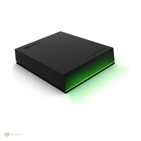 Hard disk-uri externe - Hard disk extern portabil Seagate Game Drive for Xbox, 5 TB, USB 3.2 Gen 1, pentru Xbox Series X, Xbox Series S si Xbox One, iluminare LED verde, negru, STKX5000403