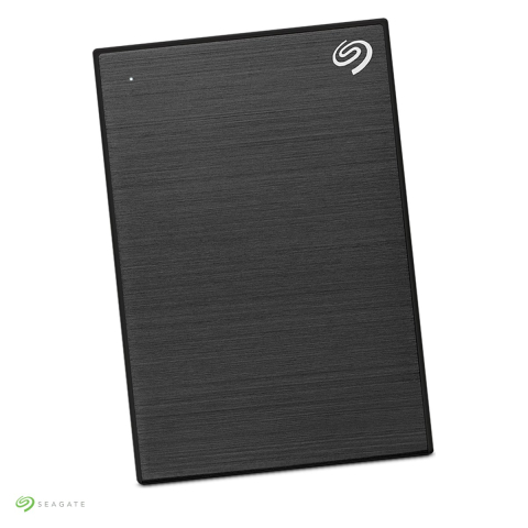 Hard disk-uri externe - Hard disk extern portabil Seagate One Touch with Password, 2 TB, USB 3.0, criptare hardware cu parola, carcasa din metal periat, negru, STKY2000400