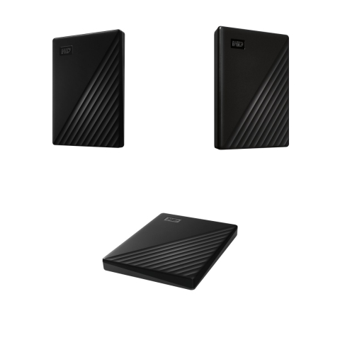 Hard disk extern portabil WD My Passport, 1 TB, USB 3.2 Gen 1, parola si criptare hardware AES 256-bit, software de backup, negru, WDBYVG0010BBK-WESN [3]
