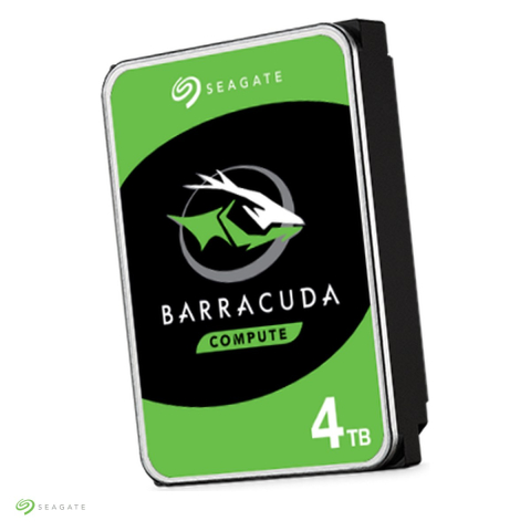 Hard disk-uri interne - Hard disk intern Seagate BarraCuda, 4 TB, 3,5 inch, SATA 6 Gb/s, 5400 RPM, cache 256 MB, ST4000DM004
