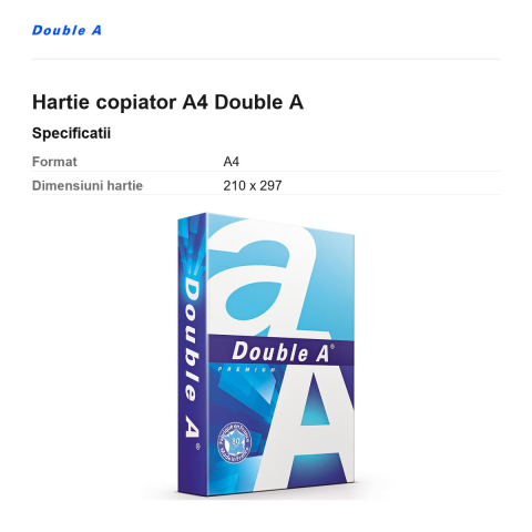 Hartie copiator A4 Double A [2]