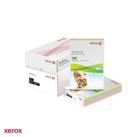 Hartie copiator color A4 Xerox, culori pastel asortate, 5 x 50 coli, 80 g/mp, 250 coli [3]