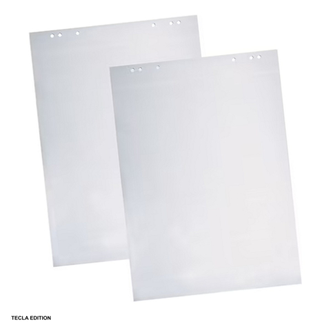 Flipcharturi si rezerve - Hartie pentru flipchart velina, 70 g/mp, 50 de file, compatibila cu orice flipchart, 61x86 cm