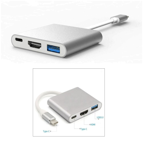 Hub Media USB-C cu HDMI 4K, USB 3.2 si PD 100W - Solutie Compacta pentru Laptop, Monitor si Incarcare Rapida [5]