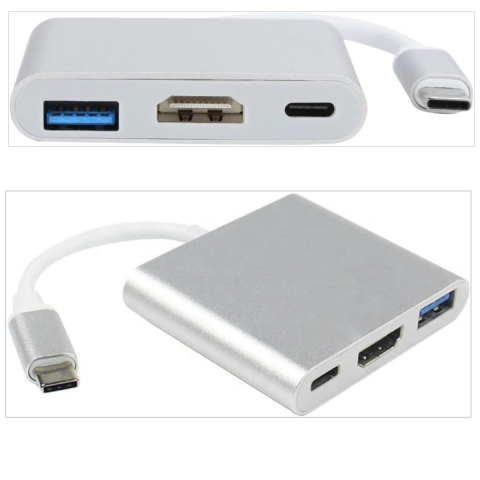 Hub Media USB-C cu HDMI 4K, USB 3.2 si PD 100W - Solutie Compacta pentru Laptop, Monitor si Incarcare Rapida [2]