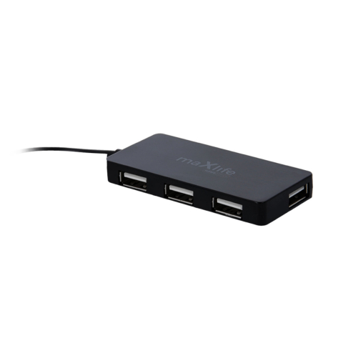 Hub USB 2.0 Maxlife cu 4 Porturi si Cablu Extensie 1.5m, pentru Home Office, Laptop si Desktop, Solutie Extindere Porturi [2]