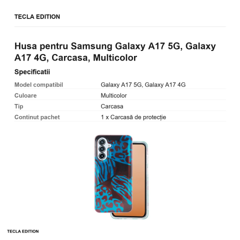 Husa Animal Print Chameleon pentru Samsung Galaxy A17 5G, Galaxy A17 4G, Carcasa, Multicolor [2]