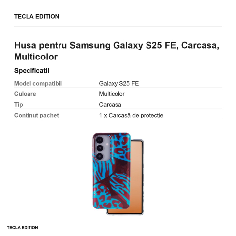 Husa Animal Print Chameleon pentru Samsung Galaxy S25 FE, Carcasa, Multicolor [2]