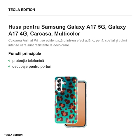 Husa Animal Print Crazy Cheetah pentru Samsung Galaxy A17 5G, Galaxy A17 4G, Carcasa, Multicolor [1]
