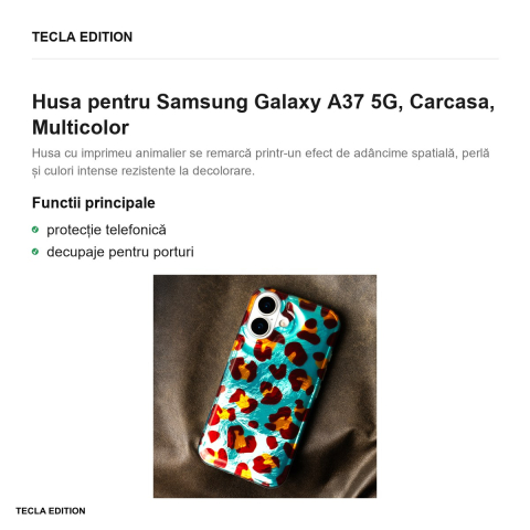 Husa Animal Print Crazy Cheetah pentru Samsung Galaxy A37 5G, Carcasa, Multicolor [1]