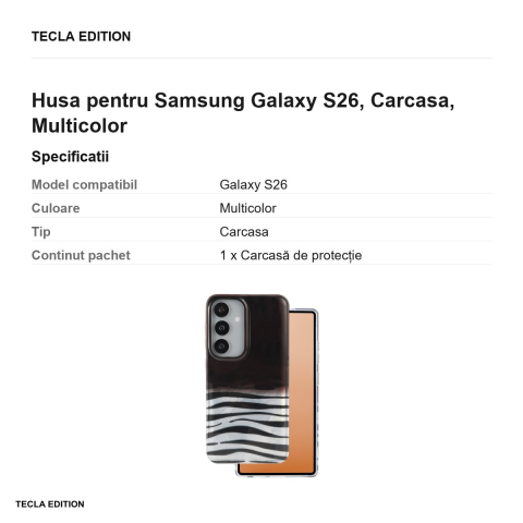 Husa Animal Print Okapi pentru Samsung Galaxy S26, Carcasa, Multicolor [2]