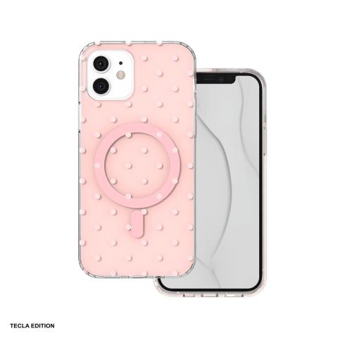Huse telefoane - Husa Bubble Dots Mag pentru Apple iPhone 11, Carcasa magnetica, Roz
