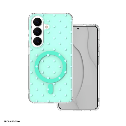 Huse telefoane - Husa Bubble Dots Mag pentru Samsung Galaxy S26, Carcasa magnetica, Verde