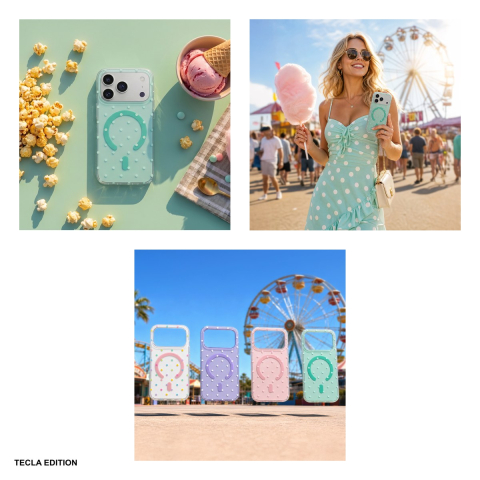 Husa Bubble Dots Mag pentru Samsung Galaxy S26, Carcasa magnetica, Verde [4]