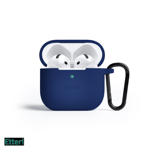 Huse casti - Husa casti Etteri pentru AirPods 4, Bleumarin