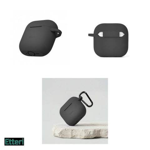 Husa casti Etteri pentru AirPods 4, Negru [3]