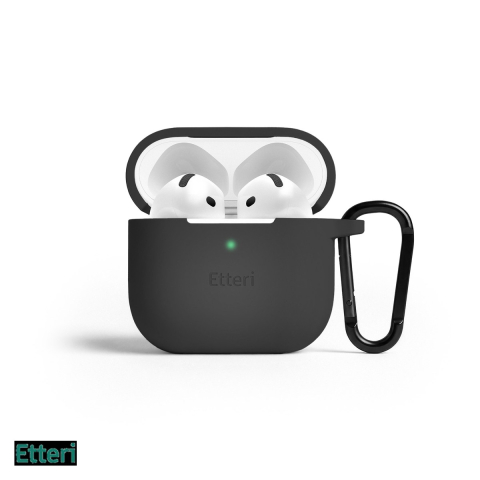 Huse casti - Husa casti Etteri pentru AirPods 4, Negru