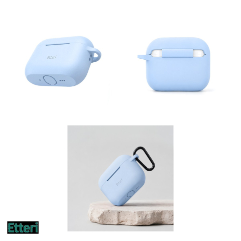 Husa casti Etteri pentru AirPods Pro 3, Albastru deschis [3]