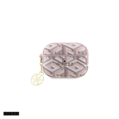 Huse casti - Husa casti Guess G Cube Charm pentru AirPods Pro 2, Roz