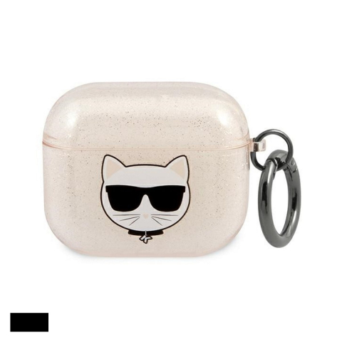 Huse casti - Husa casti Karl Lagerfeld pentru AirPods 3, Auriu