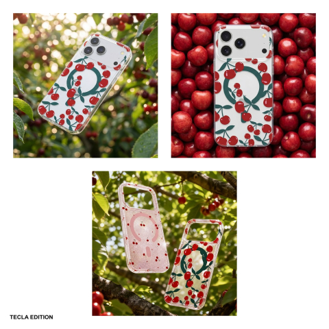 Husa Cherry Mag pentru Apple iPhone 13, iPhone 14, Carcasa magnetica, Transparent [5]