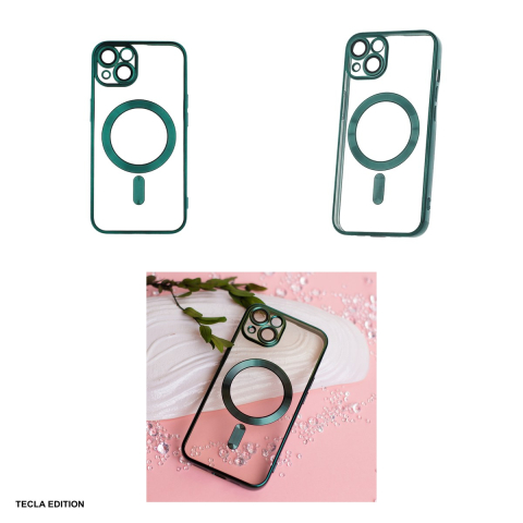 Husa Color Chrome Mag pentru iPhone 18 Pro Max, Carcasa magnetica, Verde [3]