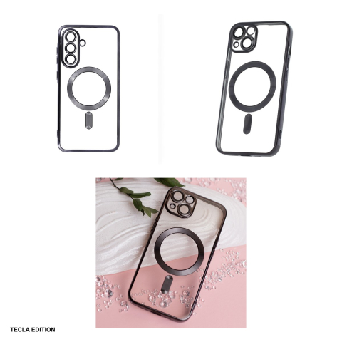 Husa Color Chrome Mag pentru Samsung Galaxy A36 5G, Carcasa magnetica, Negru [3]