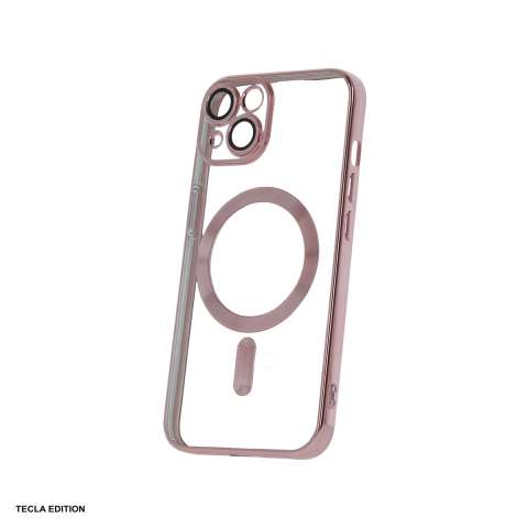 Huse si protectii smartphone - Husa Color Chrome Mag rose pentru Apple iPhone 14, Carcasa magnetica, Roz