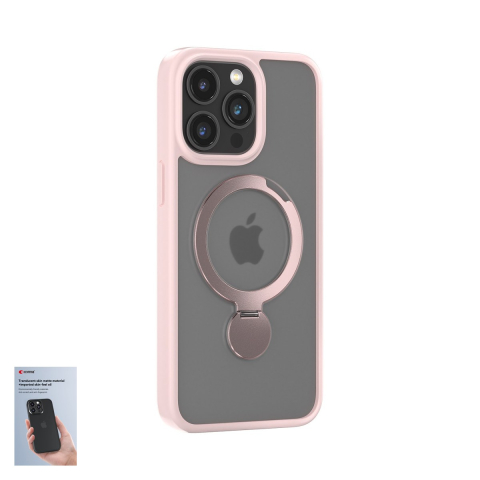 Huse telefoane - Husa Comma Joy Shark Mag pentru iPhone 15 Plus, Carcasa magnetica, Roz