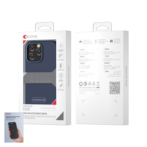 Husa Comma Nature Mag pentru iPhone 15 Plus, Carcasa magnetica, Portocaliu [3]