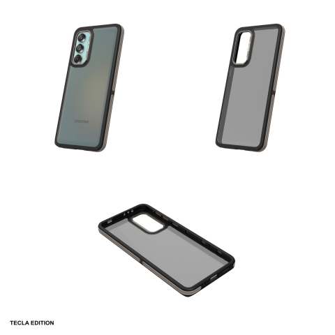 Husa Crystal Black pentru Samsung Galaxy M55, Carcasa, Gri [3]