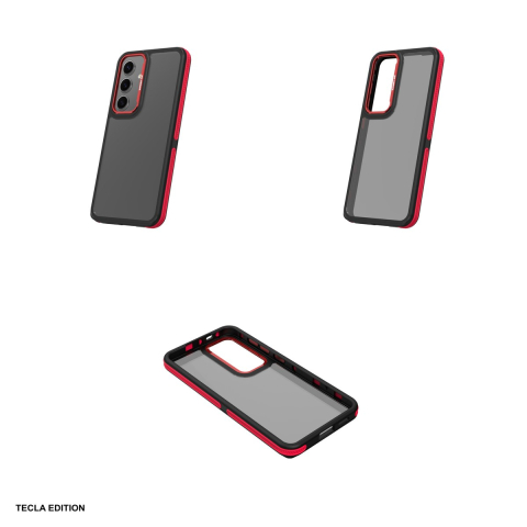 Husa Crystal Black pentru Samsung Galaxy S25 Plus, Carcasa, Rosu [3]