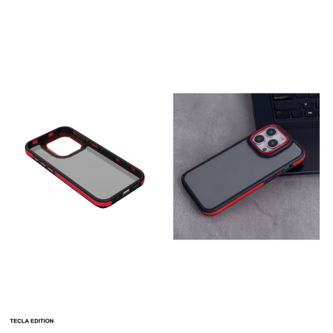 Husa Crystal Black pentru Xiaomi Redmi Note 14 5G, Carcasa, Rosu [4]