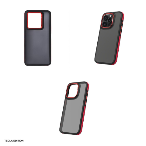 Husa Crystal Black pentru Xiaomi Redmi Note 14 5G, Carcasa, Rosu [3]