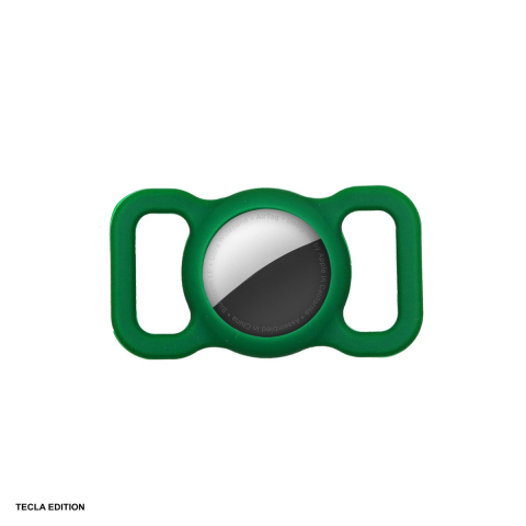 Gadgets smartphone - Husa de protectie AirTag, pentru prindere pe zgarda, curea , bretele, din silicon, Verde