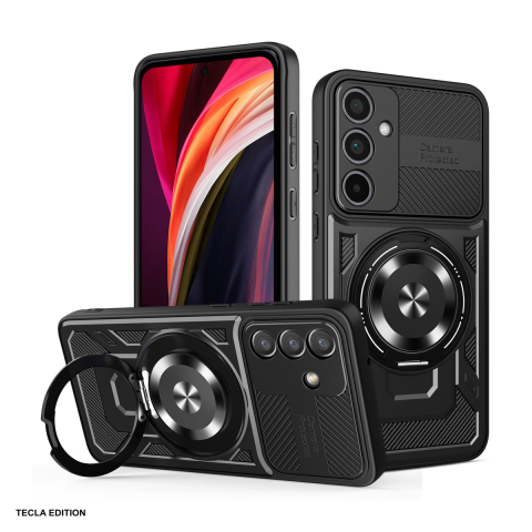 Huse si protectii smartphone - Husa Defender Armor Mag pentru Samsung Galaxy A36 5G, Galaxy A56 5G, Carcasa magnetica, Negru