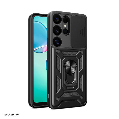 Huse telefoane - Husa Defender Slide pentru Samsung Galaxy S25 Ultra, Carcasa, Negru