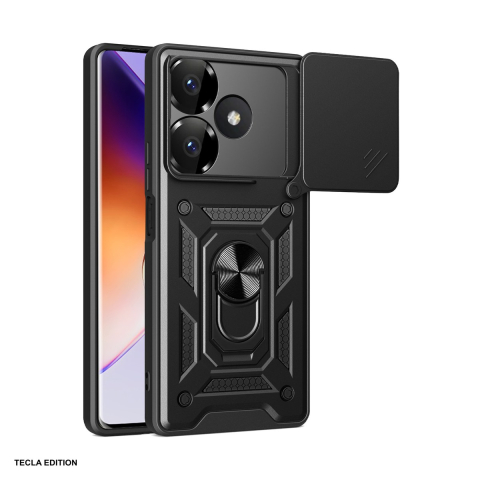 Huse telefoane - Husa Defender Slide pentru Xiaomi Redmi 13 4G, Carcasa, Negru
