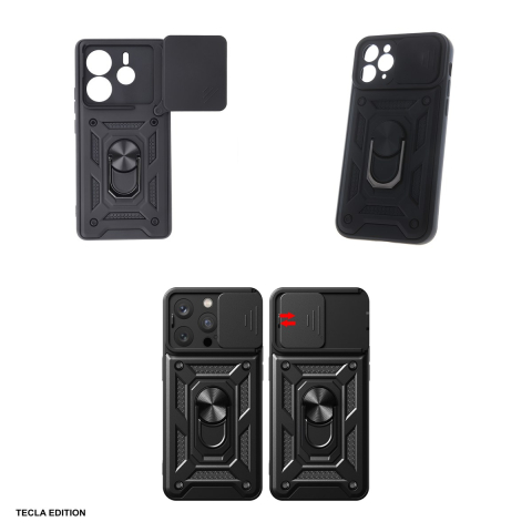 Husa Defender Slide pentru Xiaomi Redmi Note 14 5G, Carcasa, Negru [3]
