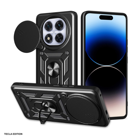 Huse telefoane - Husa Defender Slide pentru Xiaomi Redmi Note 14 Pro Plus 5G, Carcasa, Negru