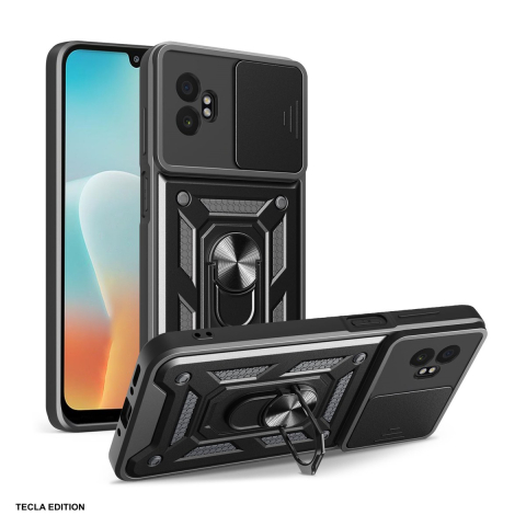 Huse si protectii smartphone - Husa Defender Slide Xcover pentru Samsung Galaxy Xcover 7 Pro, Carcasa, Negru