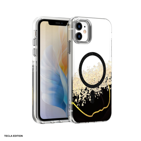 Huse telefoane - Husa Epoxy Mag pentru Apple iPhone 11, Carcasa magnetica, Negru
