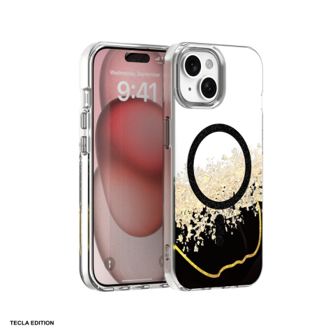 Huse telefoane - Husa Epoxy Mag pentru Apple iPhone 13, iPhone 14, Carcasa magnetica, Negru