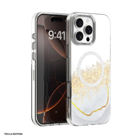 Huse si protectii pentru iPhone 16 Pro - Husa Epoxy Mag pentru Apple iPhone 16 Pro, Carcasa magnetica, Alb