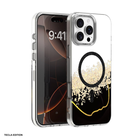 Huse si protectii pentru iPhone 16 Pro - Husa Epoxy Mag pentru Apple iPhone 16 Pro, Carcasa magnetica, Negru