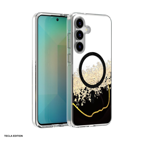Huse telefoane - Husa Epoxy Mag pentru Samsung Galaxy S25 FE, Carcasa magnetica, Negru