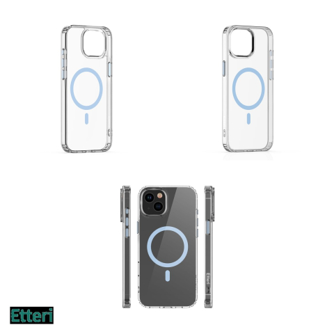Husa Etteri Color Mag pentru Apple iPhone 15, Carcasa magnetica, Albastru [3]
