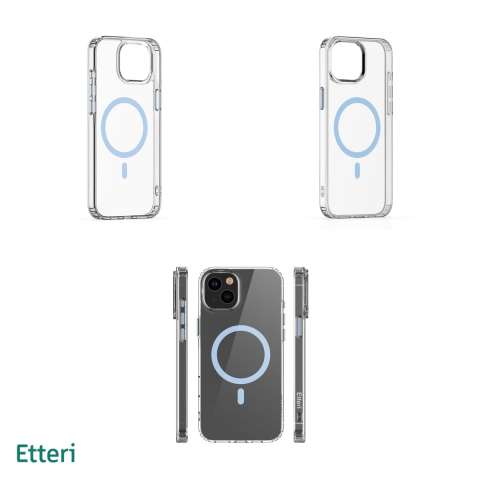 Husa Etteri Color Mag pentru iPhone 13, Carcasa magnetica, Albastru [3]
