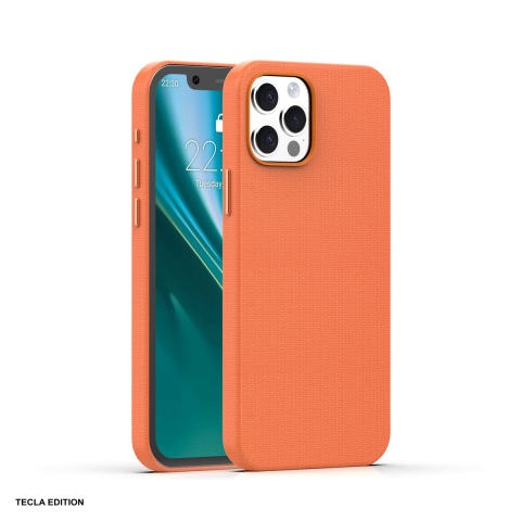 Huse telefoane - Husa Etteri Elegant Mag pentru Apple iPhone 12 Pro, iPhone 12, Carcasa magnetica, Portocaliu